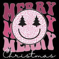 Merry Christmas Retro Leopard Smile Backpack
