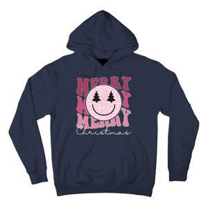 Merry Christmas Retro Leopard Smile Tall Hoodie