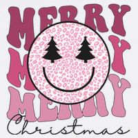 Merry Christmas Retro Leopard Smile Sweatshirt