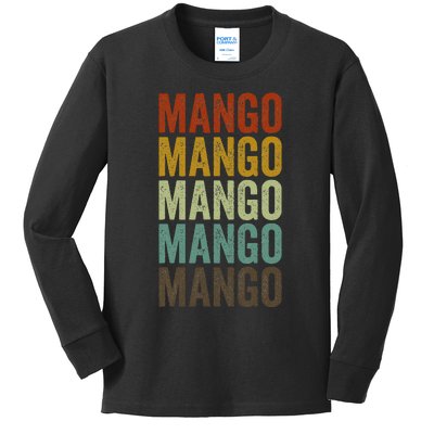 Mango City Retro Kids Long Sleeve Shirt