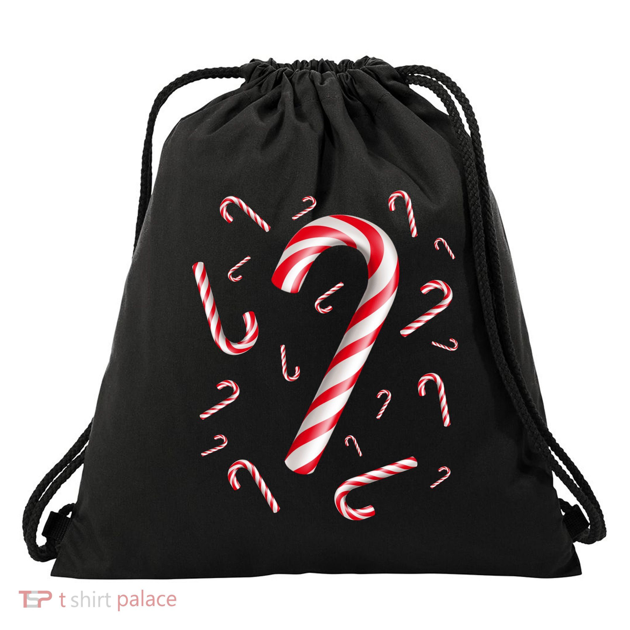 Merry Christmas Reindeer Cute Drawstring Bag