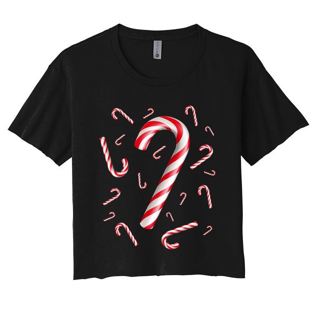 Merry Christmas Reindeer Cute Crop Top