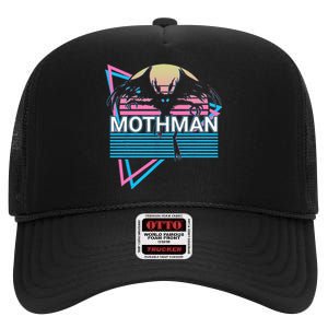 Mothman Cryptozoology Retro Cryptid High Crown Mesh Back Trucker Hat