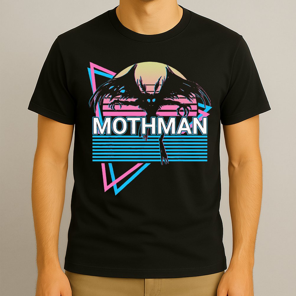 Mothman Cryptozoology Retro Cryptid T-Shirt