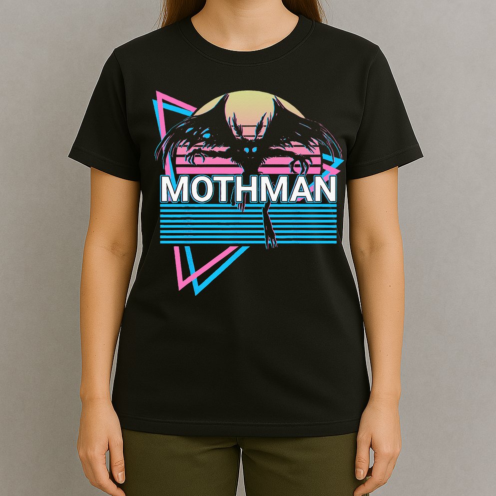 Mothman Cryptozoology Retro Cryptid T-Shirt