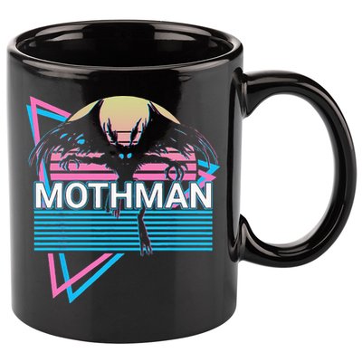 Mothman Cryptozoology Retro Cryptid 11oz C Handle Ceramic Mug