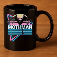 Mothman Cryptozoology Retro Cryptid 11oz C Handle Ceramic Mug