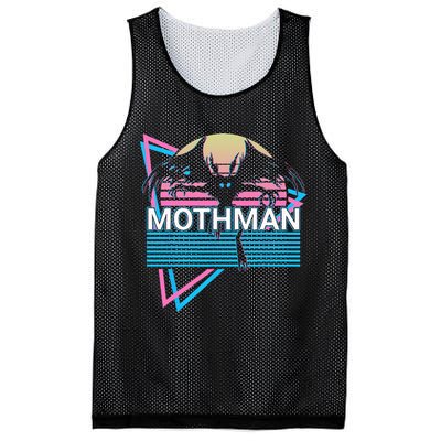 Mothman Cryptozoology Retro Cryptid Mesh Reversible Basketball Jersey Tank