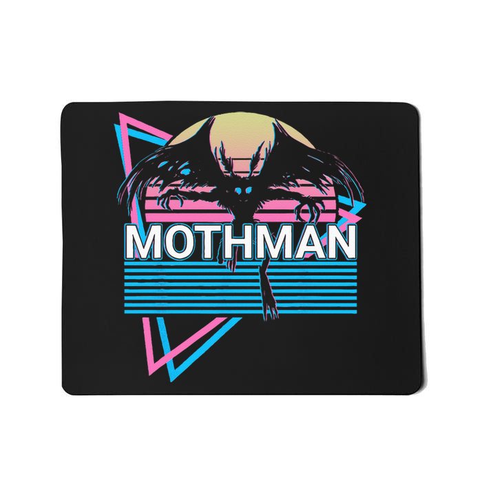 Mothman Cryptozoology Retro Cryptid Mousepad