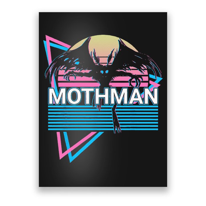 Mothman Cryptozoology Retro Cryptid Poster