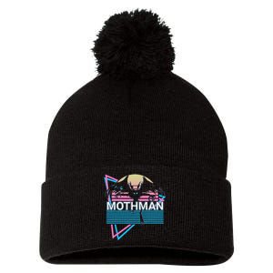 Mothman Cryptozoology Retro Cryptid Pom Pom 12in Knit Beanie