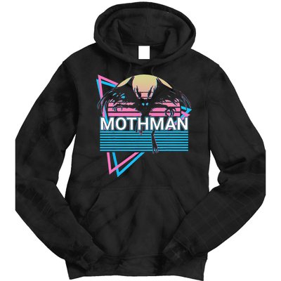 Mothman Cryptozoology Retro Cryptid Tie Dye Hoodie