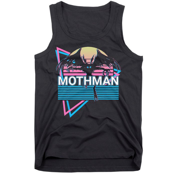 Mothman Cryptozoology Retro Cryptid Tank Top