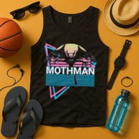 Mothman Cryptozoology Retro Cryptid Tank Top