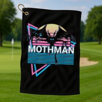 Mothman Cryptozoology Retro Cryptid Golf Towel