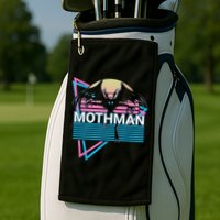 Mothman Cryptozoology Retro Cryptid Golf Towel