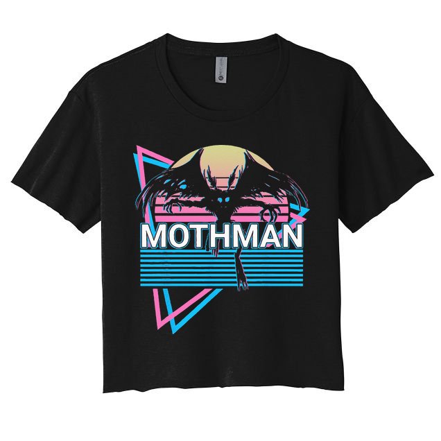 Mothman Cryptozoology Retro Cryptid Crop Top