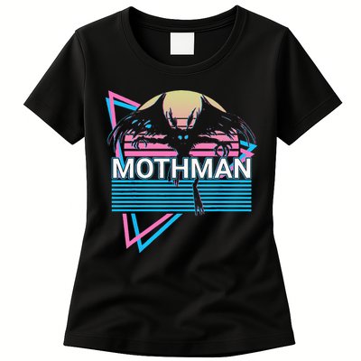 Mothman Cryptozoology Retro Cryptid Womens T-Shirt