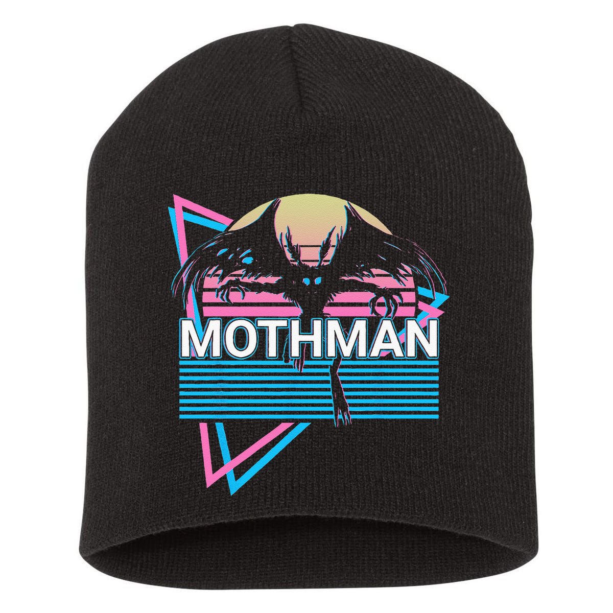 Mothman Cryptozoology Retro Cryptid Short Acrylic Beanie