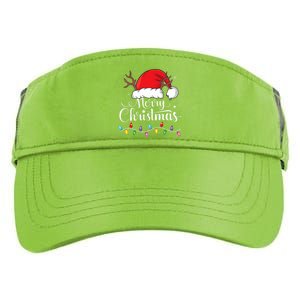 Merry Christmas Red Santa Hat Reindeer Xmas Family Adult Drive Performance Visor