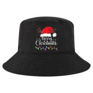 Merry Christmas Red Santa Hat Reindeer Xmas Family Cool Comfort Performance Bucket Hat