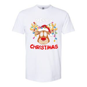 Merry Christmas Reindeer Xmas Family Softstyle CVC T-Shirt