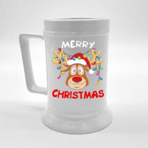 Merry Christmas Reindeer Xmas Family Beer Stein