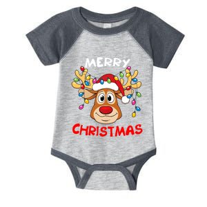 Merry Christmas Reindeer Xmas Family Infant Baby Jersey Bodysuit