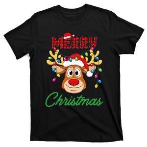 Merry Christmas Reindeer  Family Matching Reindeer  T-Shirt