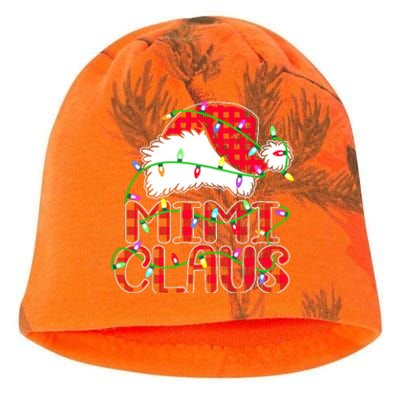 Mimi Claus Shirt Christmas Lights Pajama Family Matching Kati - Camo Knit Beanie