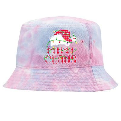 Mimi Claus Shirt Christmas Lights Pajama Family Matching Tie-Dyed Bucket Hat