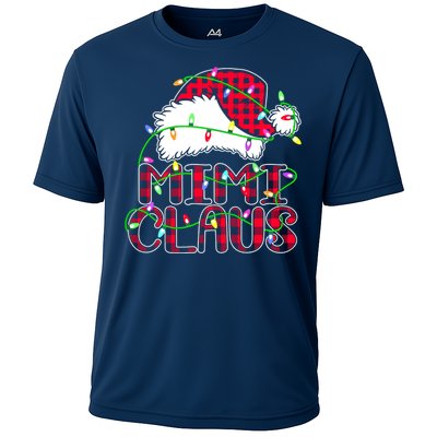 Mimi Claus Shirt Christmas Lights Pajama Family Matching Cooling Performance Crew T-Shirt