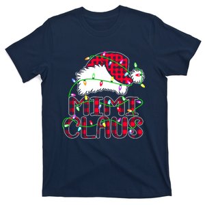 Mimi Claus Shirt Christmas Lights Pajama Family Matching T-Shirt