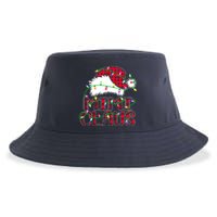 Mimi Claus Shirt Christmas Lights Pajama Family Matching Sustainable Bucket Hat