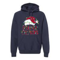 Mimi Claus Shirt Christmas Lights Pajama Family Matching Premium Hoodie