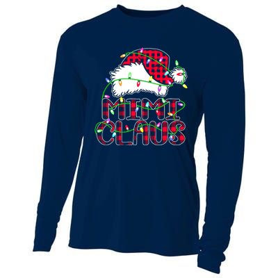 Mimi Claus Shirt Christmas Lights Pajama Family Matching Cooling Performance Long Sleeve Crew