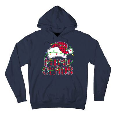 Mimi Claus Shirt Christmas Lights Pajama Family Matching Tall Hoodie