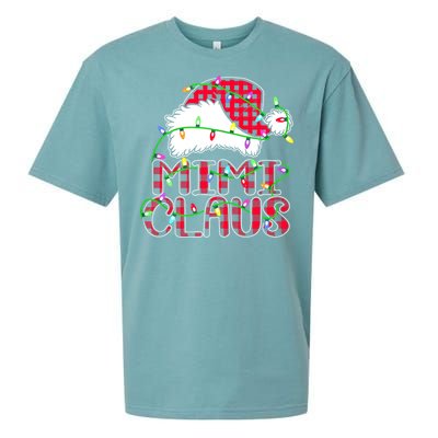 Mimi Claus Shirt Christmas Lights Pajama Family Matching Sueded Cloud Jersey T-Shirt