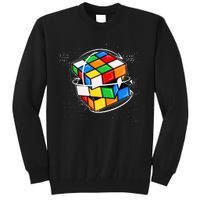 Math Cuber Speed Cubing Puzzle Lover Cube Tall Sweatshirt