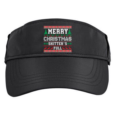 Merry Christmas Shitters Full Christmas VacationChristmas Vacation Adult Drive Performance Visor