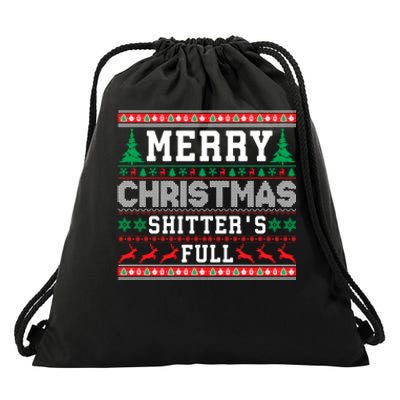 Merry Christmas Shitters Full Christmas VacationChristmas Vacation Drawstring Bag