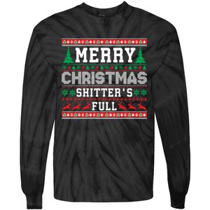 Merry Christmas Shitters Full Christmas VacationChristmas Vacation Tie-Dye Long Sleeve Shirt