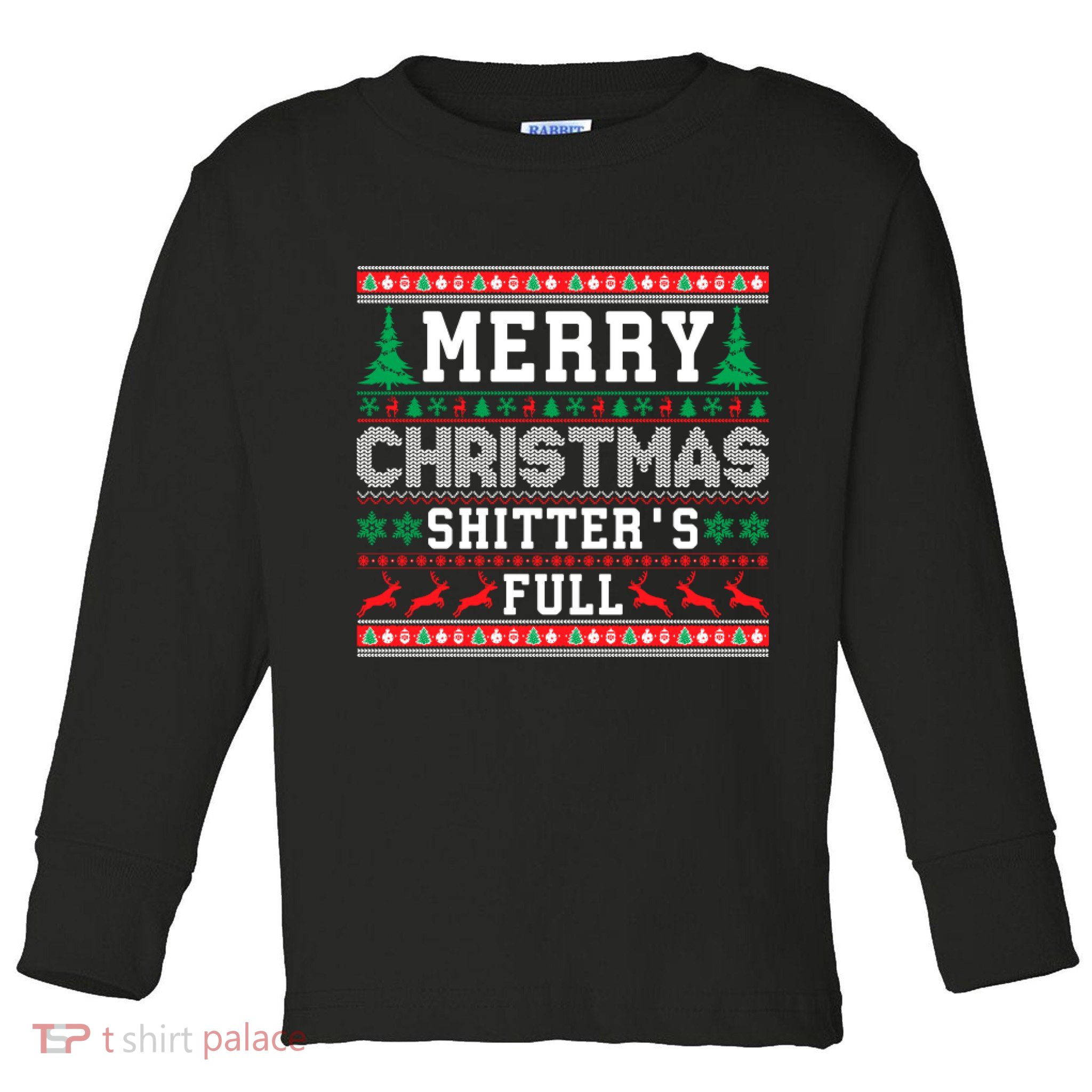 Merry Christmas Shitters Full Christmas VacationChristmas Vacation Toddler Long Sleeve Shirt