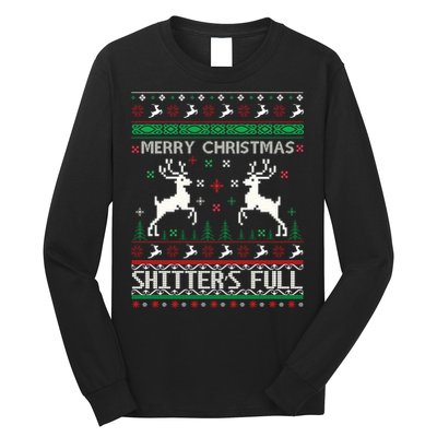 Merry Christmas Shitters Full Movie Ugly Christmas Christmas VacationChristmas V Long Sleeve Shirt