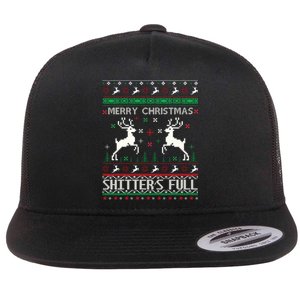 Merry Christmas Shitters Full Movie Ugly Christmas Christmas VacationChristmas V Flat Bill Trucker Hat