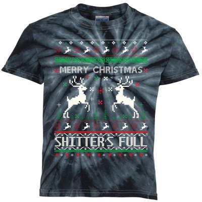 Merry Christmas Shitters Full Movie Ugly Christmas Christmas VacationChristmas V Kids Tie-Dye T-Shirt