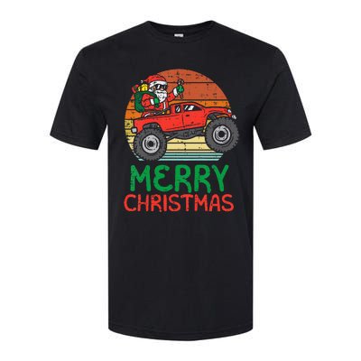 Merry Christmas Santa Monster Truck Xmas Softstyle CVC T-Shirt