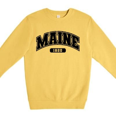 Maine Collegiate Style 1820 Premium Crewneck Sweatshirt