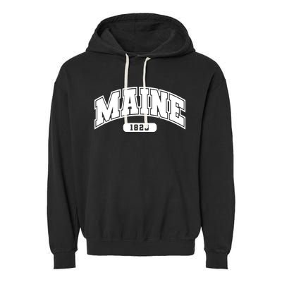 Maine Collegiate Style 1820 Garment-Dyed Fleece Hoodie