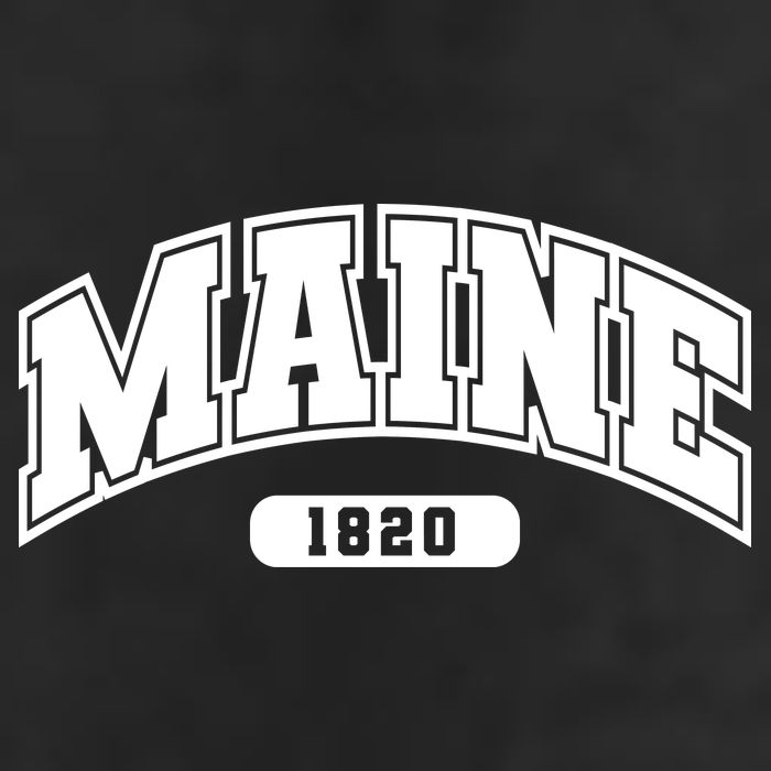 Maine Collegiate Style 1820 7 Panel Mesh Trucker Snapback Hat